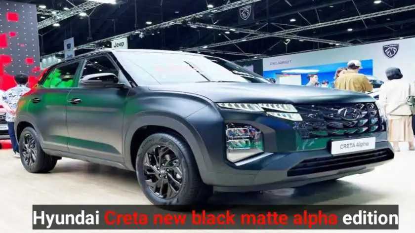 Hyundai Creta new black matte alpha edition