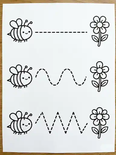 Einfaches Labyrinth für Kinder 4–6 Jahre (Hand-Augen-Koordination).